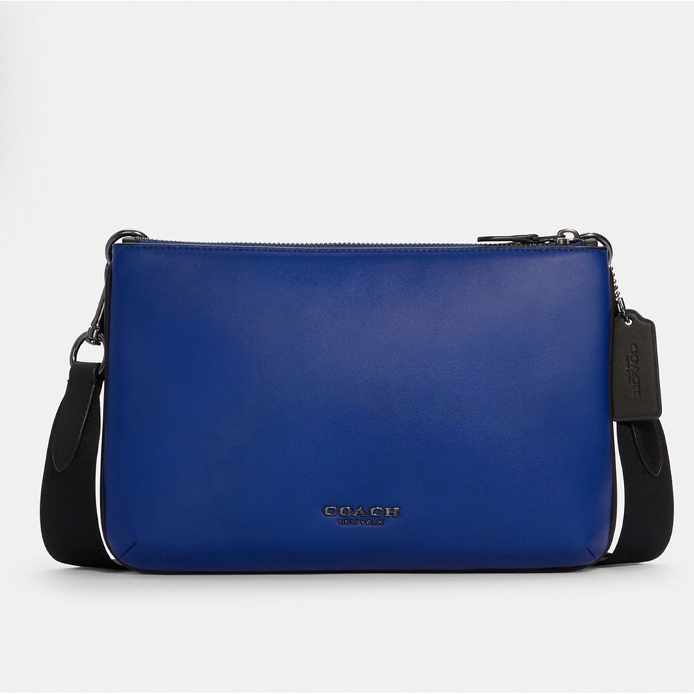 Everett Crossbody In Blocked Signature Canvas